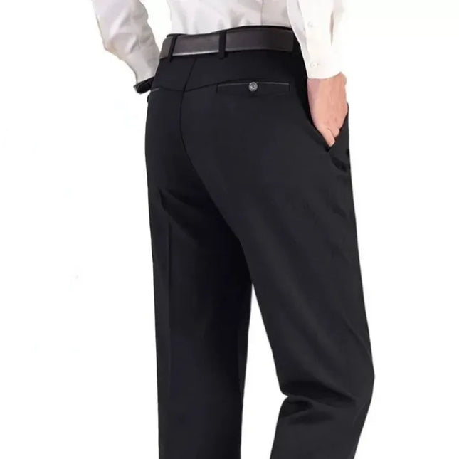Voldri Men's Slim Fit Dress Pants - Grey Casual Business Trousers -   | Stylish & Elegant Fashion by Voldri