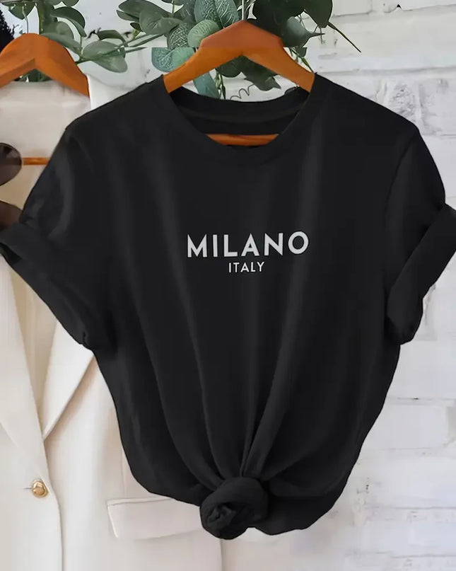 Milano Letter Print T-shirt