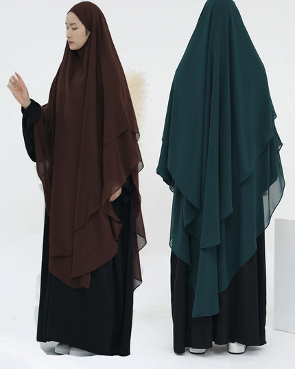 Chiffon Khimar Abaya