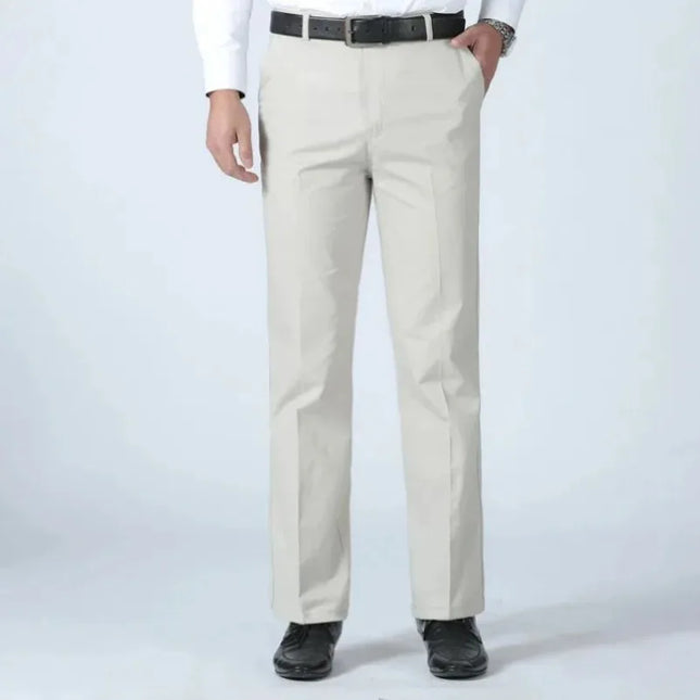 Voldri Men's 100% Cotton Business Pants - Quick-Drying, Office-Ready -   | Stylish & Elegant Fashion by Voldri
