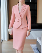 Pink Skirt Suit