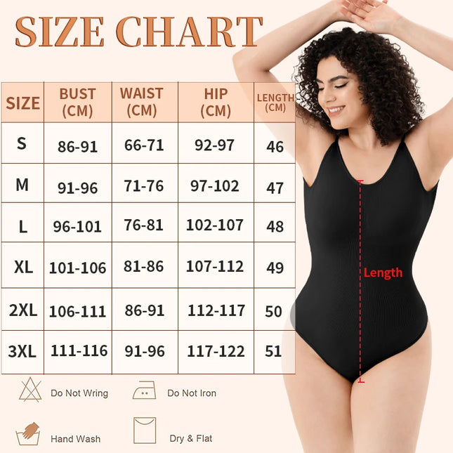 Low Back Bodysuit Tummy Control Shapewear - VOLDRI