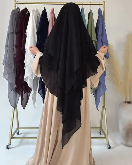 Three Layers Chiffon Niqab