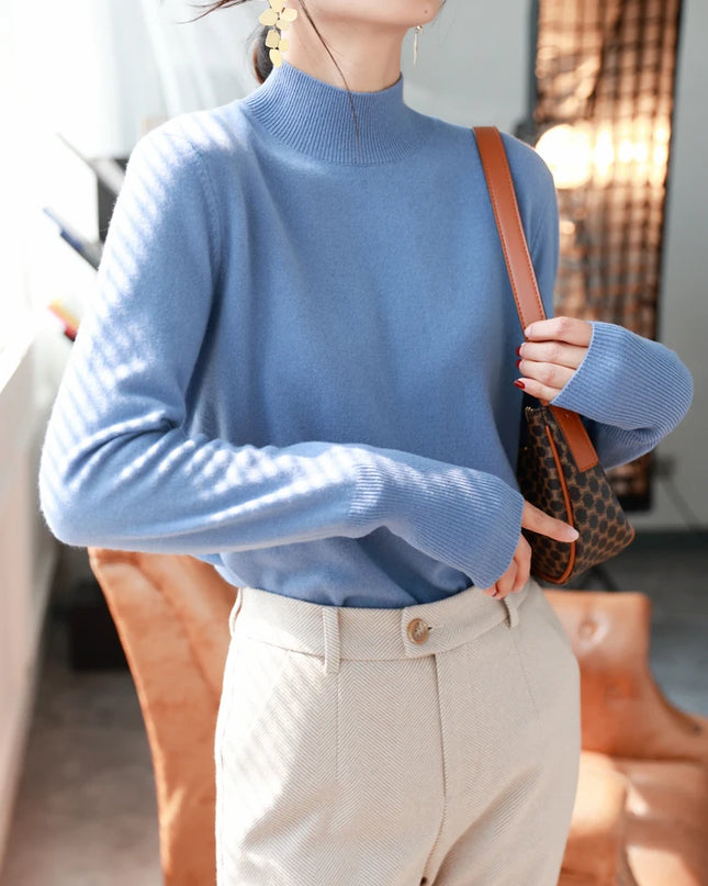 Turtleneck chic bottom sweaters - VOLDRI