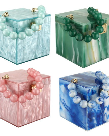 Luxury Acrylic Small Box Handbag - VOLDRI