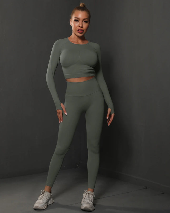 2Pcs   Butt Pants + Shirts Tracksuits Set