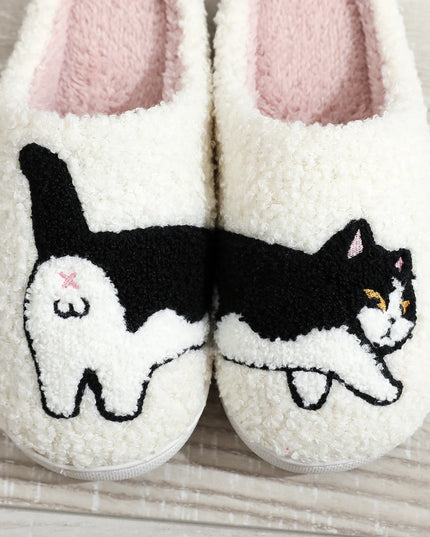 Pet Pattern Embroidery stuffed Slippers