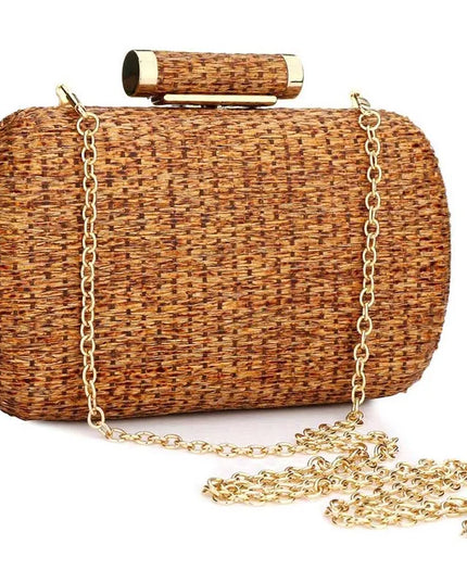 Straw Summer Clutch Bag - VOLDRI