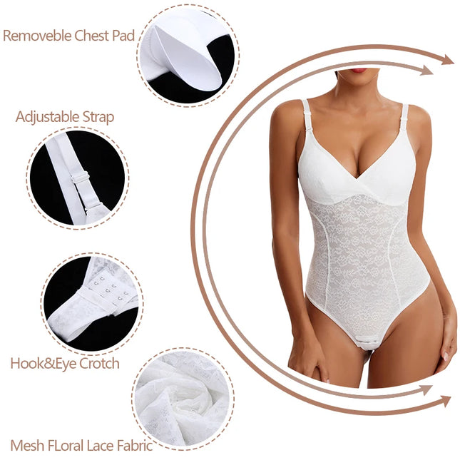 Lace  Bodysuit Shapewear - VOLDRI