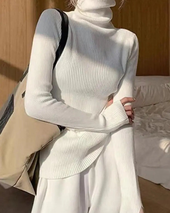 Elegant Turtleneck Sweater - VOLDRI