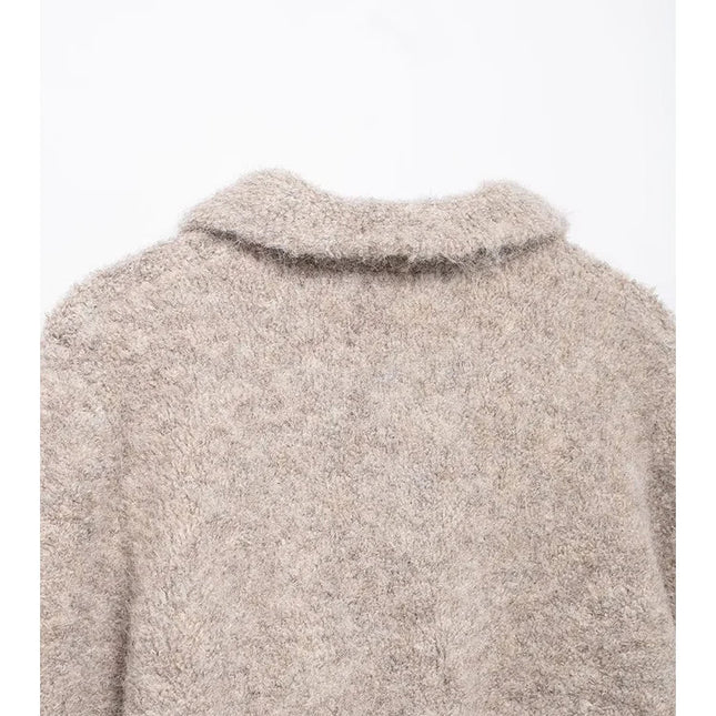 Vintage Casual Fur Sweater - VOLDRI