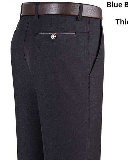 Voldri Men's Lightweight Business Pants - Gray & Black Casual Trousers -   | Stylish & Elegant Fashion by Voldri