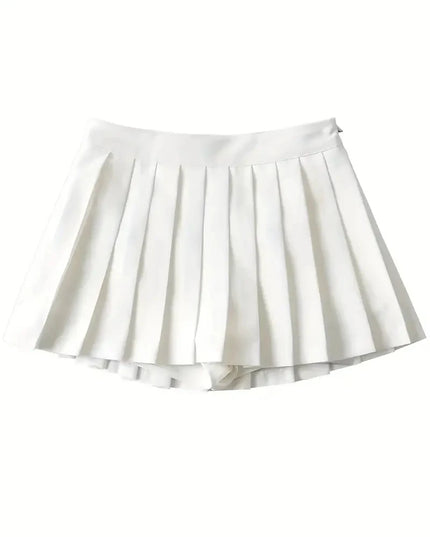 Pleated Mini Skirt - VOLDRI