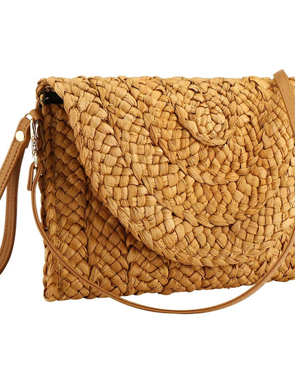 Straw Envelope Clutch Handbag - VOLDRI