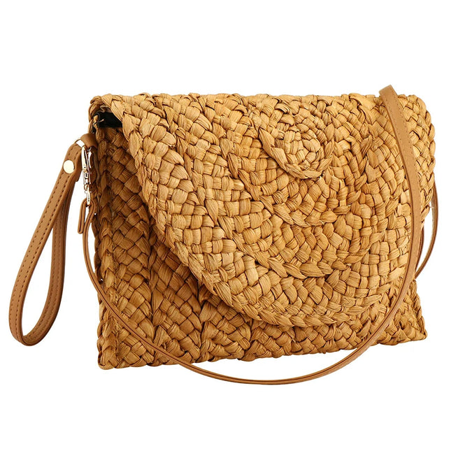 Straw Envelope Clutch Handbag - VOLDRI