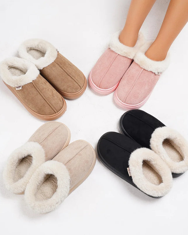 Cotton Plush Padded Slippers