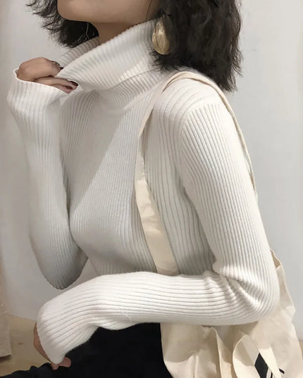 Turtleneck Knitted Sweater - VOLDRI