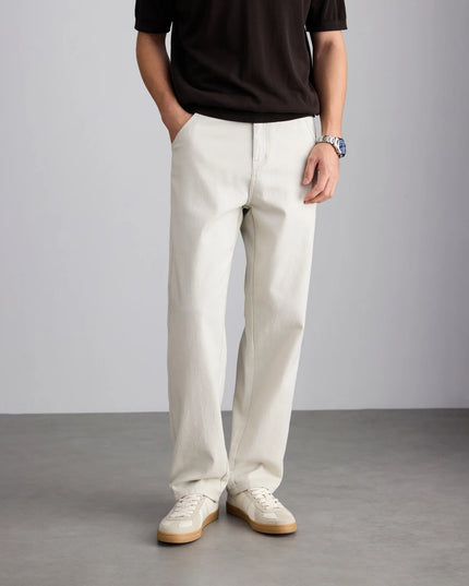 2026 Summer Brand Clothing Men's Lightweight Straight Business Casual Pants 100% High Quality Twill thin trousers classic style -   | Stylish & Elegant Fashion by Voldri