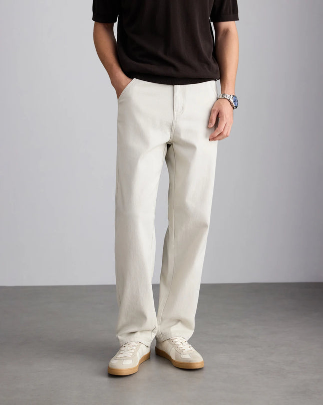 2026 Summer Brand Clothing Men's Lightweight Straight Business Casual Pants 100% High Quality Twill thin trousers classic style -   | Stylish & Elegant Fashion by Voldri