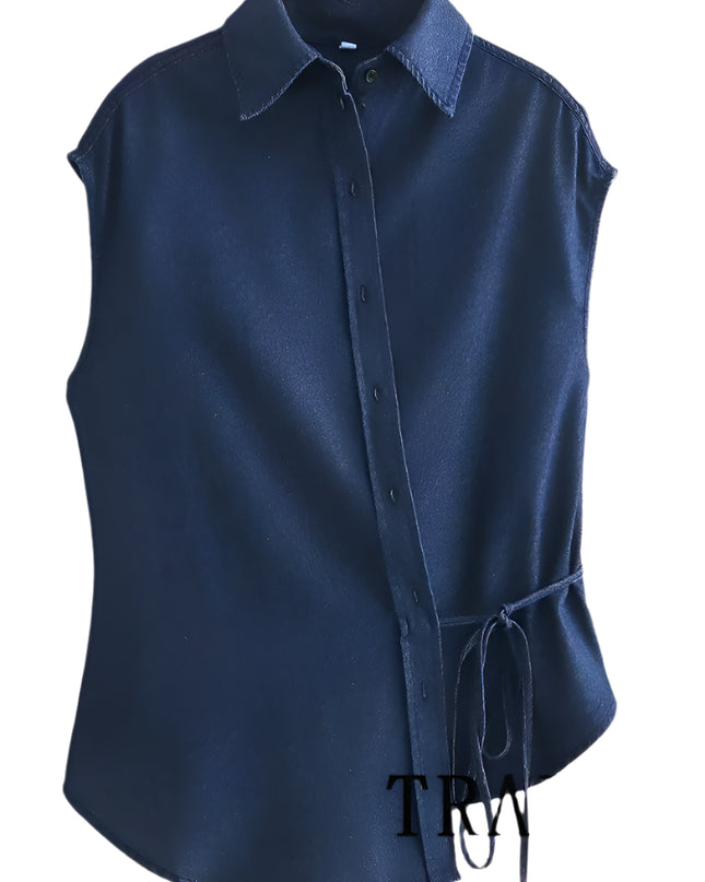 Casual Sleeveless  Blouse - VOLDRI