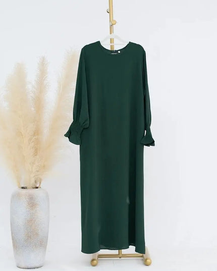 Solid Modest Inner Abaya  Dress