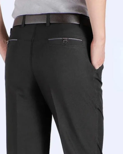 Voldri Men's Plus Size Business Pants - Stretch Loose Fit for Office -   | Stylish & Elegant Fashion by Voldri