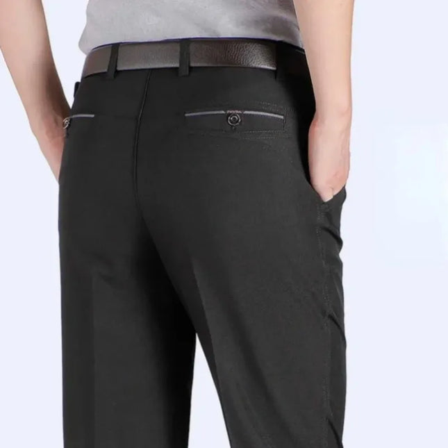 Voldri Men's Plus Size Business Pants - Stretch Loose Fit for Office -   | Stylish & Elegant Fashion by Voldri