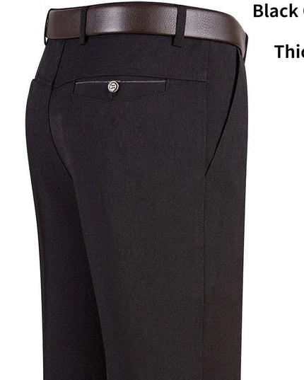 Voldri Men's Lightweight Business Pants - Gray & Black Casual Trousers -   | Stylish & Elegant Fashion by Voldri