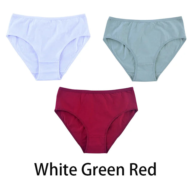 3PCS/Set Solid Color Briefs Underpants - VOLDRI