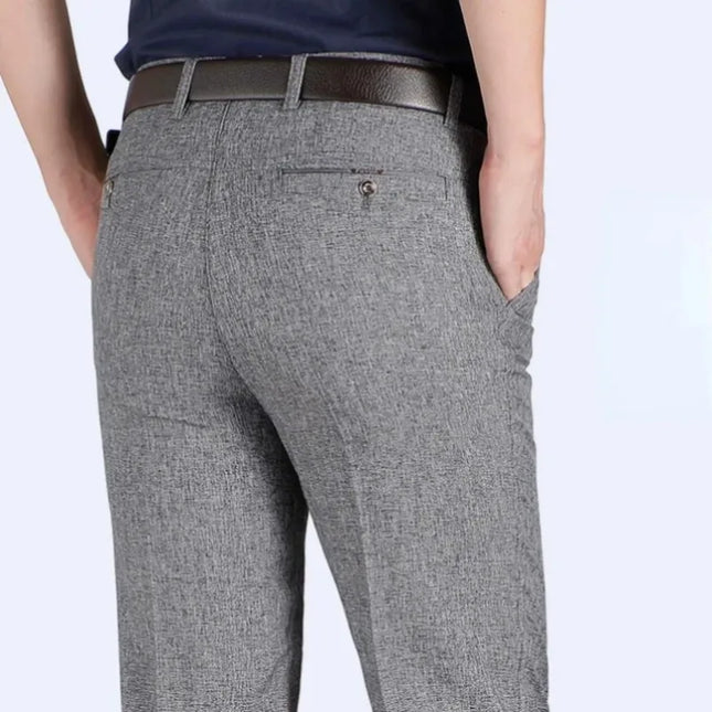 Voldri Men's Plus Size Business Pants - Stretch Loose Fit for Office -   | Stylish & Elegant Fashion by Voldri