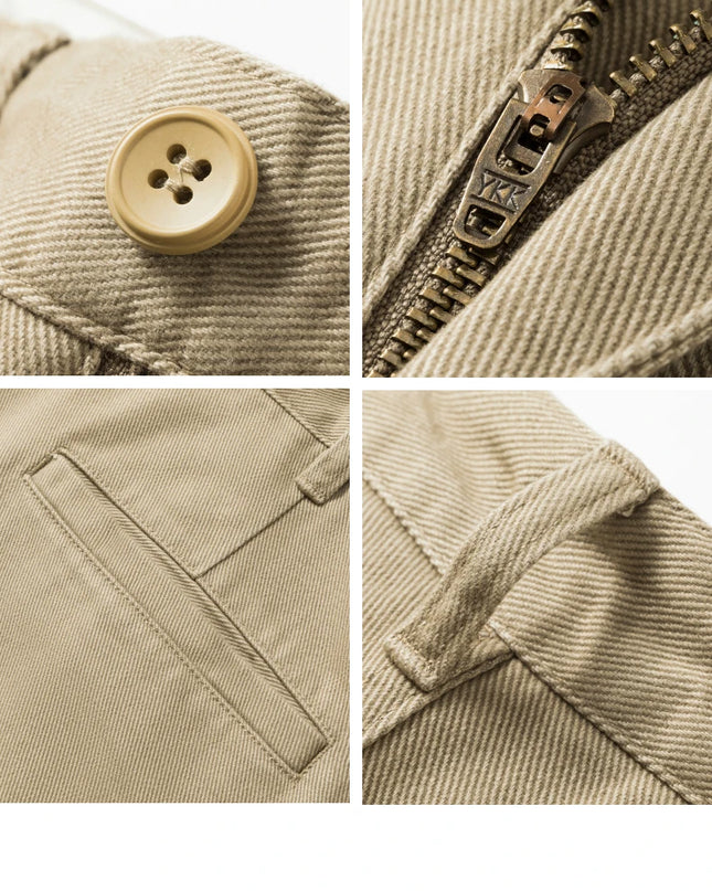 2026 Summer Brand Clothing Men's Lightweight Straight Business Casual Pants 100% High Quality Twill thin trousers classic style -   | Stylish & Elegant Fashion by Voldri