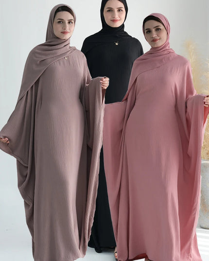 Cotton Linen Khimar Abaya