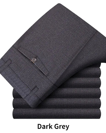 Men's Summer Thin Business Suit Pants Winter Autumn Thick Classic Fashion Casual Stretch Trousers Male Brand Clothes KOACUS -   | Stylish & Elegant Fashion by Voldri