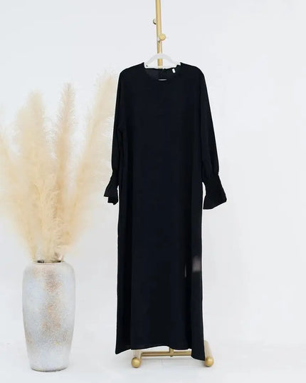 Solid Modest Inner Abaya  Dress