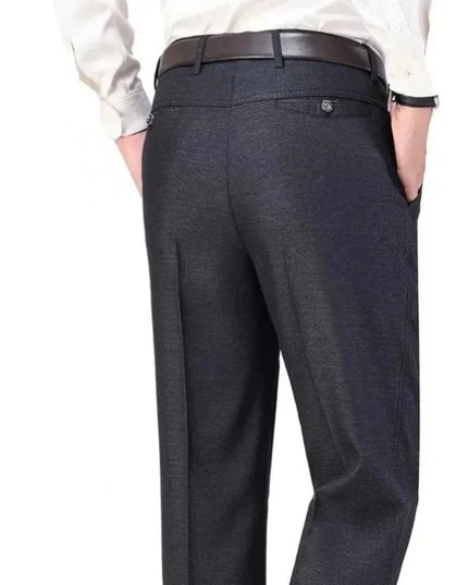 Voldri Men's Lightweight Business Pants - Gray & Black Casual Trousers -   | Stylish & Elegant Fashion by Voldri