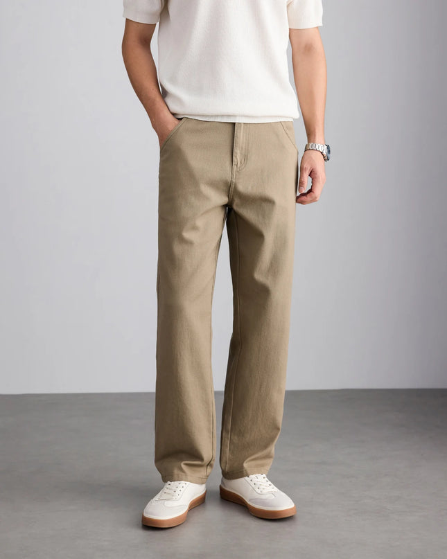 2026 Summer Brand Clothing Men's Lightweight Straight Business Casual Pants 100% High Quality Twill thin trousers classic style -   | Stylish & Elegant Fashion by Voldri