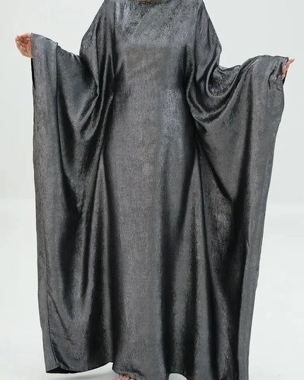 Satin Khimar Abaya