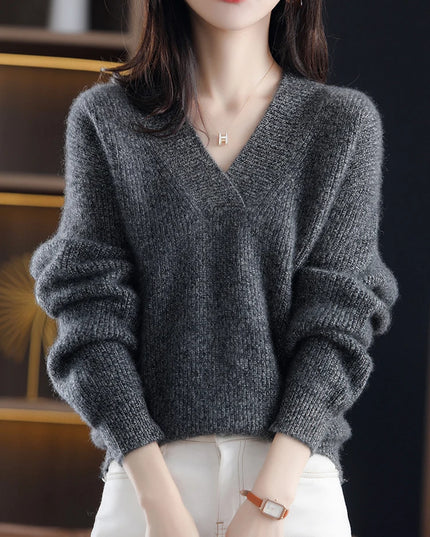 Loose Knit Sweater Casual Tops - VOLDRI