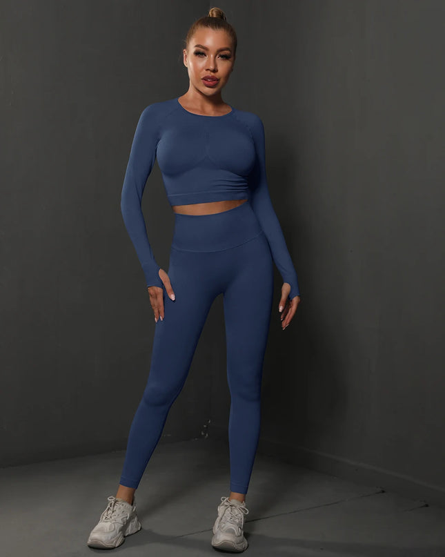 2Pcs   Butt Pants + Shirts Tracksuits Set