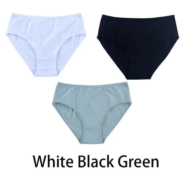 3PCS/Set Solid Color Briefs Underpants - VOLDRI