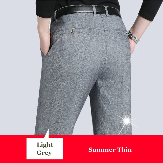Voldri Men's Slim Stretch Business Pants - Casual & Comfortable Fit -   | Stylish & Elegant Fashion by Voldri