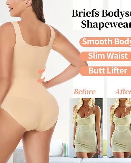 Bodysuit Tank Top Tummy Control Shapewear - VOLDRI