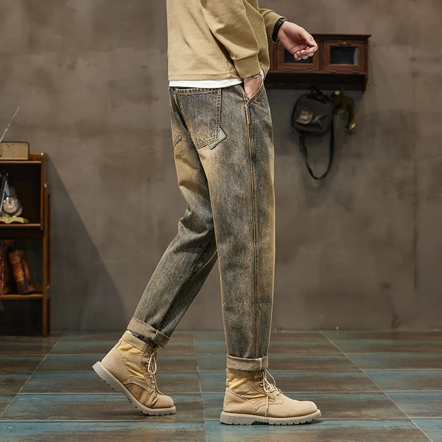 Voldri Men's Cotton Harem Pants - Retro Baggy Street Style -   | Stylish & Elegant Fashion by Voldri