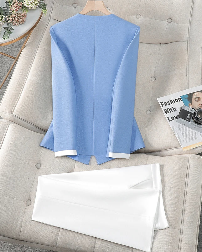 Blazer And Pant Suit Jacket - VOLDRI