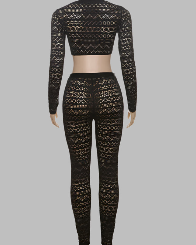 Sheer Tees + Skinny High Waist Wear - VOLDRI