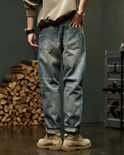 Classic Men's Harem Jeans Autumn New Style Fashion Retro Loose Jeans Street Hip Hop Y2kbaggy Work Pants -   | Stylish & Elegant Fashion by Voldri
