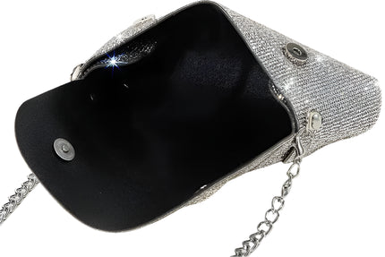 Rhinestone Evening Clutch Handbag - VOLDRI