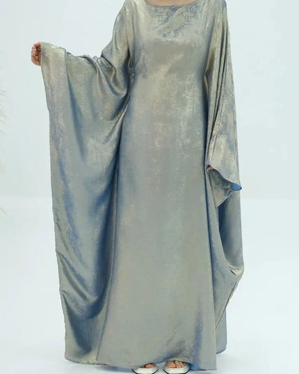 Satin Khimar Abaya