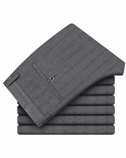 Voldri Summer Thin Men's Suit Shorts - Fashionable Dark Gray Stripes -   | Stylish & Elegant Fashion by Voldri