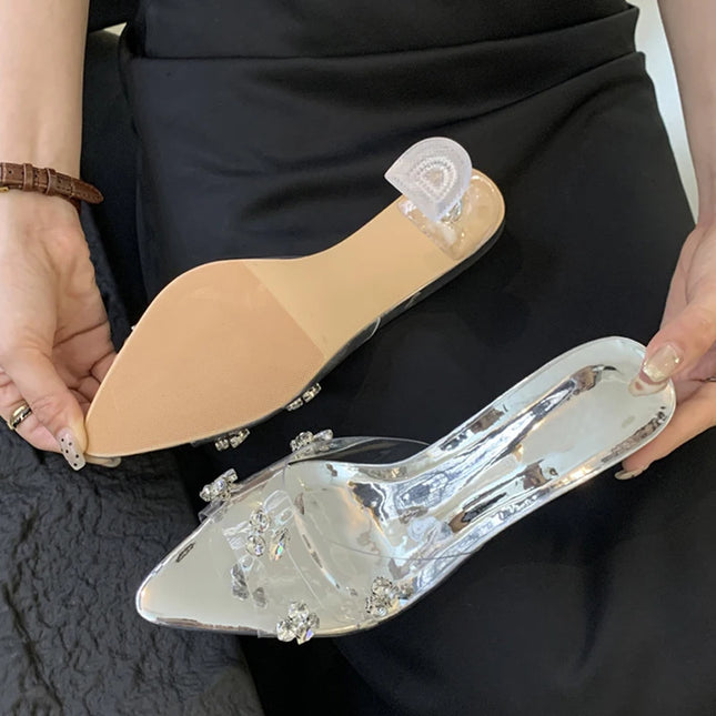 Crystal PVC Transparent High Heels - VOLDRI